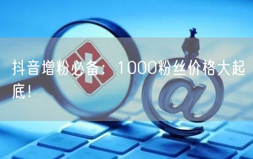 抖音增粉必备：1000粉丝价格大起底！