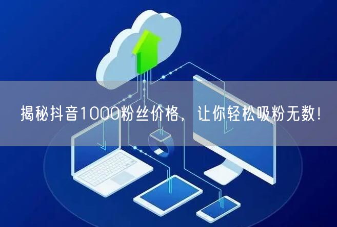 揭秘抖音1000粉丝价格，让你轻松吸粉无数！
