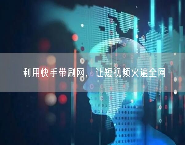 利用快手带刷网，让短视频火遍全网