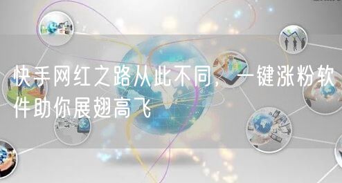 快手网红之路从此不同，一键涨粉软件助你展翅高飞
