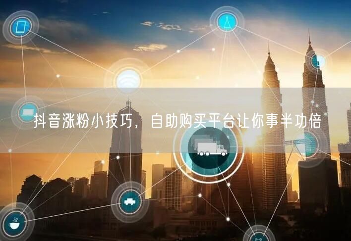 抖音涨粉小技巧，自助购买平台让你事半功倍
