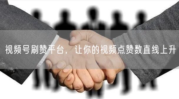 视频号刷赞平台，让你的视频点赞数直线上升
